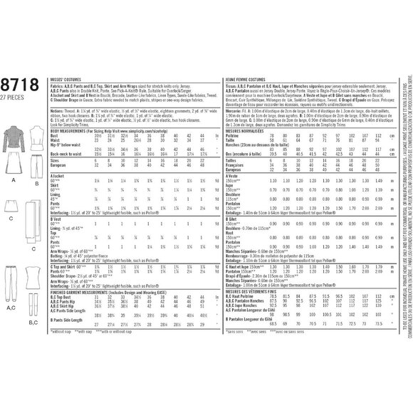 Simplicity 8718 Costume Sewing Pattern Medieval-Inspired Tops Skirts Sizes 6-14 - Picture 2 of 9